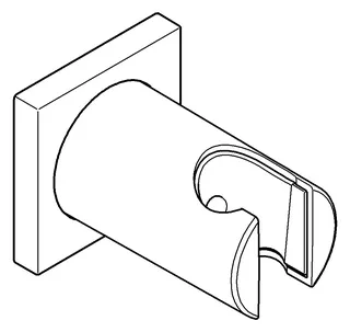 GROHE Wandbrausehalter Rainshower 27075 nicht verstellbar eckig warm sunset geb. – Bild 3