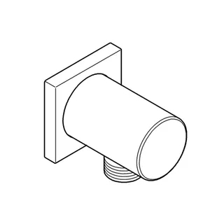 GROHE Wandanschlussbogen Rainshower 27076 Außengewinde hard graphite – Bild 4