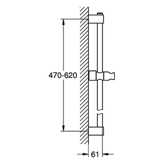 GROHE Brausestange Tempesta 27523_1 600mm chrom – Bild 5