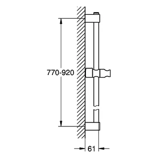 GROHE Brausestange Tempesta 27524_1 900mm chrom – Bild 5