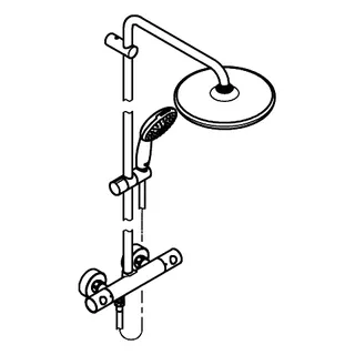 GROHE Duschsystem Tempesta 250 26670_1 Brause-THM KB Tempesta 250 chrom – Bild 3