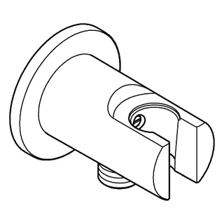 GROHE Wandanschlussbogen Tempesta 28628_1 mit Brausehalter chrom – Bild 3