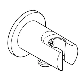 GROHE Wandanschlussbogen Tempesta 28628_1 mit Brausehalter chrom – Bild 4