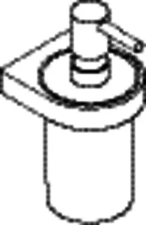 HEWI Seifensp. Kst. m. Halter Sys 800, Halter Plvb. schw tiefmatt – Bild 4