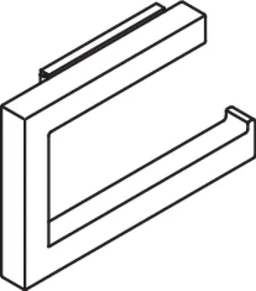 HEWI WC-Papierhalter Sys 900 Q, klappbar, plvb schw tiefmatt – Bild 5
