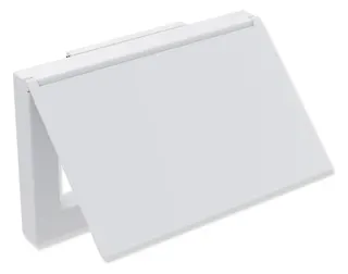 HEWI WC-Papierhalter Sys 900 Q, m. Deckel, plvb weiß tiefmatt