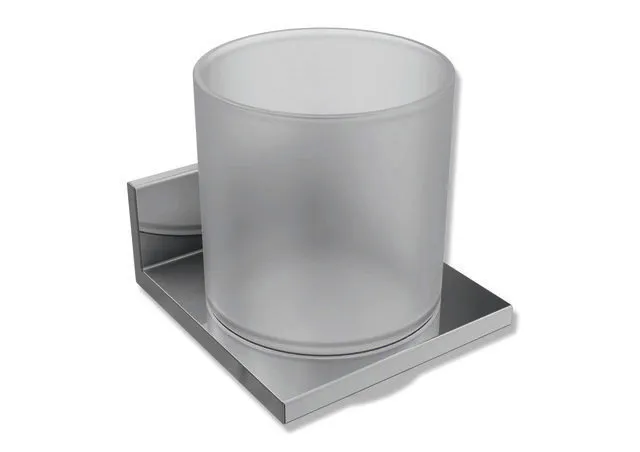 HEWI Glasbecher mit Halter Sys 900 Q, chrom