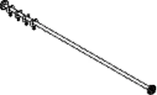 HEWI Vorhangstange, d:25, L=1524mm, Schliff – Bild 4