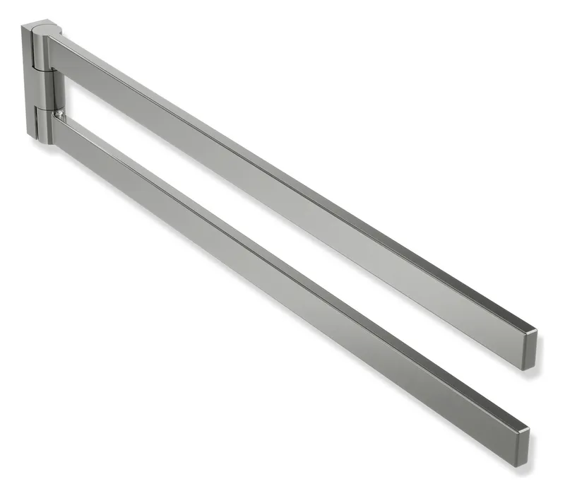 HEWI Handtuchhalter Sys 900 Q, schliff, L:446 mm, Arme schwenkbar