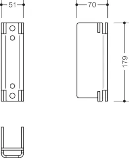 HEWI Aufnahme für Montageplatte SK-Griff S50 – Bild 3