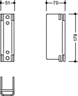 HEWI Aufnahme für Montageplatte SK-Griff S50 – Bild 4