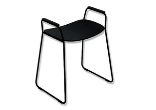 HEWI Duschhocker, H:626mm, B:536mm, Gestell plb, Kst. PIR schw tiefmt-d-grau