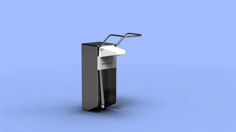 CWS Universalspender 1000 Aluminium elox nach vorn herausnehmbare Edelstahlpumpe