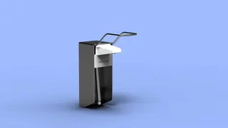 CWS Universalspender 1000 Aluminium elox nach vorn herausnehmbare Edelstahlpumpe