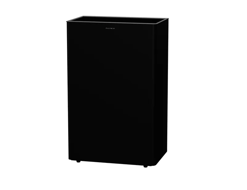 CWS ObjectLine Abfallbehälter 60 Liter, Edelstahl schwarz RAL 9005
