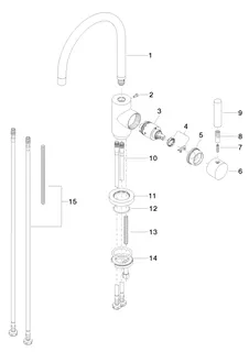 Dornbracht Einhebelmischer TARA 33800888 Platin – Bild 4