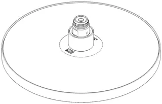 Dornbracht Regenbrause rund ERSATZTEILE 04120509200 D 220 mm Chrom gebürstet