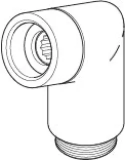 Dornbracht Nippel 20G ERSATZTEILE 04240428700 D 26 mm Platin