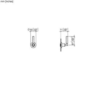 Dornbracht Unterputzventil, rechtsschließend TARA 36607882 1/2" Chrom – Bild 3