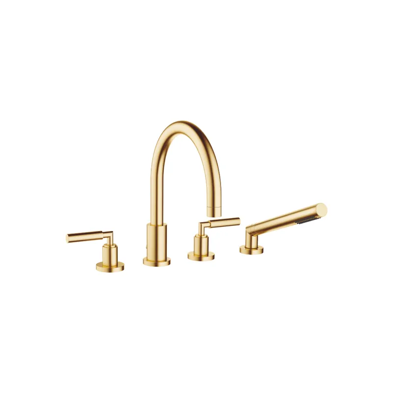 Dornbracht Wannen-Vierlochbatt. TARA 27512882 Messing gebürstet (23kt Gold)