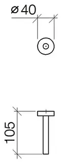 Dornbracht Reserve-Papierrollenhalter SERIENSPEZIFISCH 83590979 Chrom – Bild 3