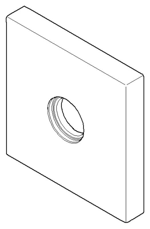 Dornbracht Rosette ERSATZTEILE 092798014 60 x 60 x 12,5 mm Chrom