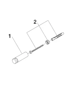 Dornbracht Haken SERIENNEUTRAL 83251220 Platin – Bild 4
