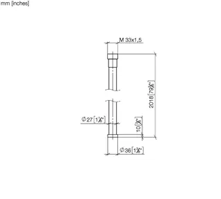 Dornbracht WATER TUBE Kneipp-Schl. SERIENNEUTRAL 28285979 2000 mm Schwarz matt – Bild 3