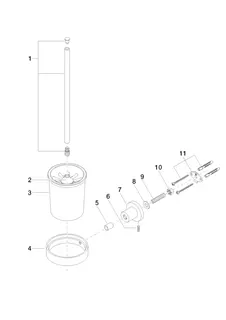 Dornbracht Toiletten-Bürstengarnitur, Wandmodell TARA 83900892 Chrom – Bild 4