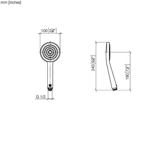 Dornbracht Handbrause SERIENNEUTRAL 28015979 Chrom – Bild 3