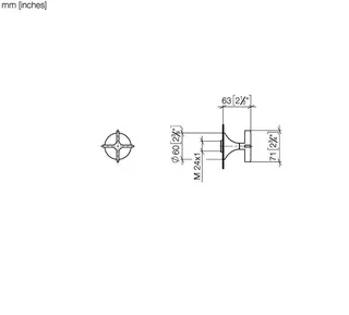 Dornbracht Unterputzventil, rechtsschließend VAIA 36607809 1/2" Chrom – Bild 3