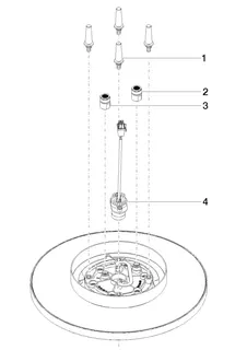 Dornbracht Regenbrause für Deckenanbindung SERIENSPEZIFISCH 28032970 300 mm Chrom – Bild 4