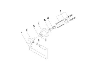 Dornbracht Papierrollenhalter ohne Deckel TARA 83500892 Chrom – Bild 4