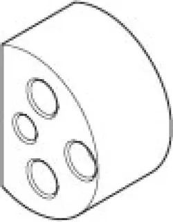 Dornbracht Scheibe für Verlängerung Kartusche ERSATZTEILE 093011016 35 x 19 x 25 mm