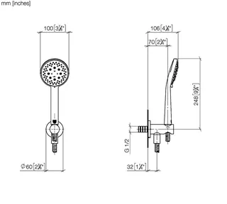 Dornbracht Schlauchbrausegarn. SERIENSPEZIFISCH 27803660 Chrom – Bild 3
