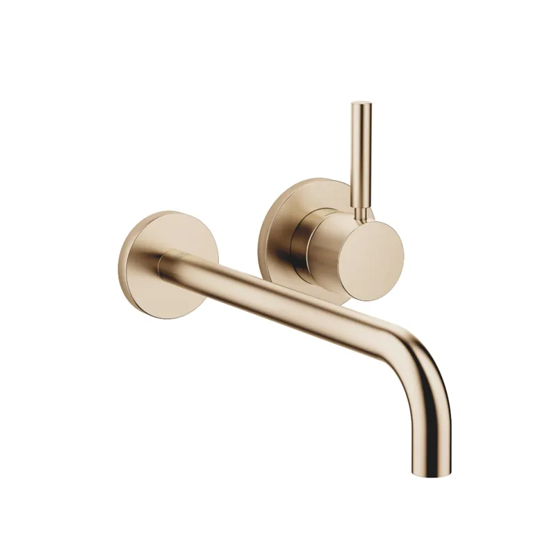 Dornbracht Waschtisch-Wand-EHM mit Einzelrosetten META 36863660 Champagne gebürstet (22kt Gold)