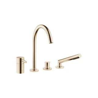 Dornbracht Wannen-Vierlochbatt. META 27632661 Champagne gebürstet (22kt Gold)