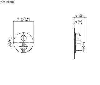 Dornbracht UP-Therm. m.1-Weg-Mengenreg. TARA 36425892 Chrom – Bild 3