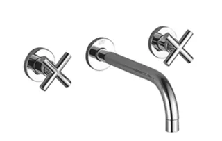Dornbracht Waschtisch-Wandbatt. o.Ablgarn. TARA 36717892 Champagne gebürstet (22kt Gold) – Bild 2