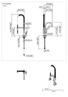 Dornbracht Einhebelmischer Profi TARA 33880888 Chrom gebürstet (Edelstahl-Look) – Bild 3