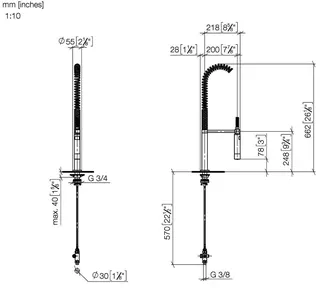 Dornbracht Profibrausegarnitur SERIENNEUTRAL 27799970 Chrom – Bild 3