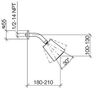 Dornbracht Kopfbrause SERIENSPEZIFISCH 28504979 Schwarz matt – Bild 3
