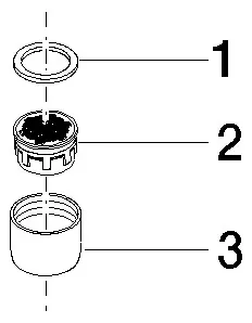 Dornbracht Luftsprudler ERSATZTEILE 90230111903 M22x1-IG 5,7 l/min. Platin gebürstet – Bild 2