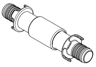 aquatherm black Doppelnippel für flexibles Anschlussrohr
