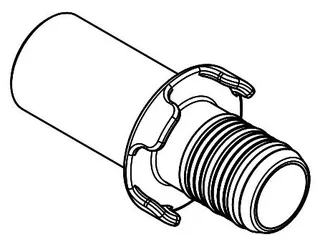 aquatherm black Übergangsstück flexibles Anschlussrohr