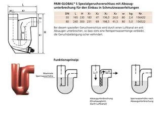 SML-Geruchsverschluss spezial mit Absaugunterbrechung DN 50 – Bild 2