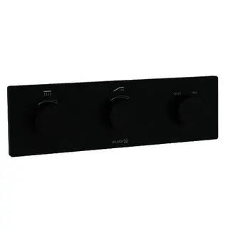 KLUDI-PushTronic Elektronisches UP-THM mit Feinbauset Mattschwarz