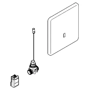 Aquarotter Urinalspülarmatur, F5, elek., DN15, UP, Umrüstung AQUAMAT+TRONIC, Batt.