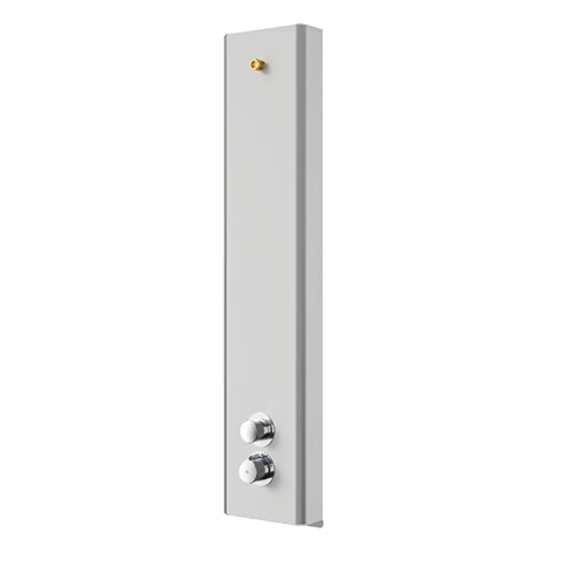 Aquarotter Duschpaneel, F5, hydr., Edelstahl, Thermostat, f. Duschkopf, Spez.-Schr.