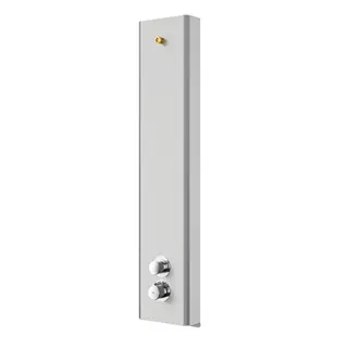 Aquarotter Duschpaneel, F5, hydr., Edelstahl, Thermostat, f. Duschkopf, Spez.-Schr.